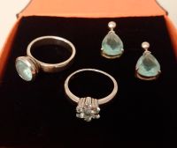 mintgrün / hellgrün Schmuck-Set 925 Silber Sachsen-Anhalt - Hohenmölsen Vorschau