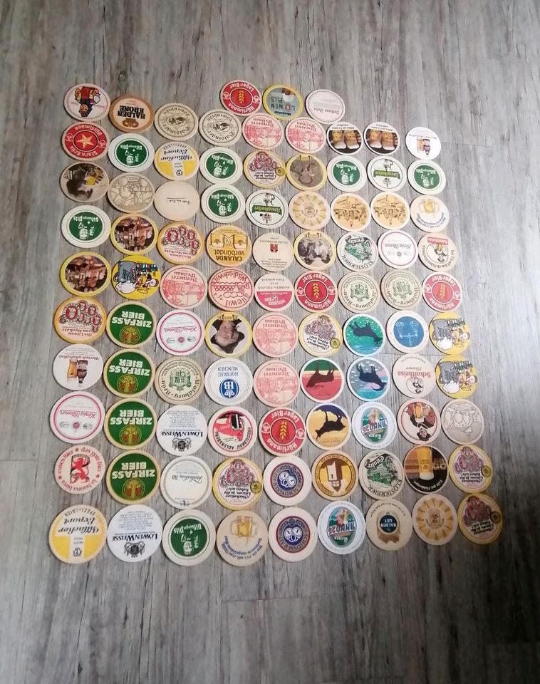 Bierdeckel Bierteller Bierfilz Untersetzer 70er 80er Sammlung in Isny im Allgäu