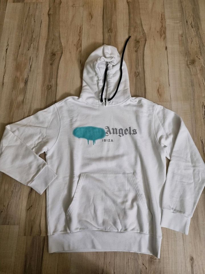 Palm Angels Ibiza Hoodie Kapuzenpullover Gr. S Herren Weiß in Lehrte