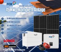 ✅ Solar PV Anlage 15 kWp ☀️ 15 KW WR + 12 kW Speicher + 36 Module Niedersachsen - Hildesheim Vorschau