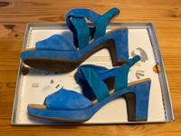 Sandalen Damen, Gr. 39/Gr.6 in royalblau/kolibri (türkis) Baden-Württemberg - Mannheim Vorschau