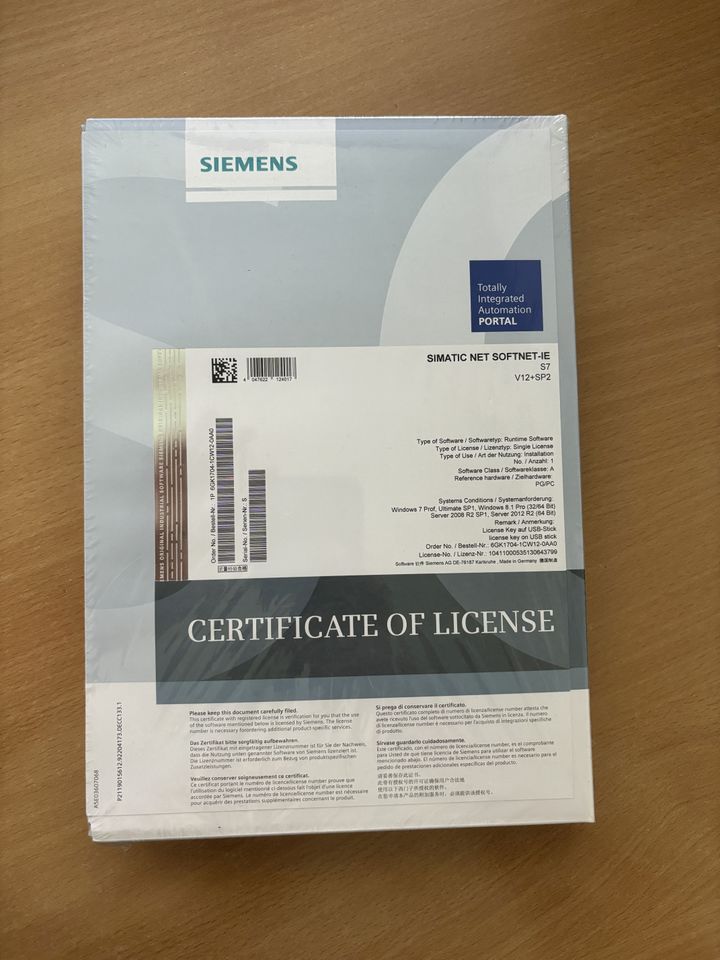 Siemens Simatic NET Softnet-IE S7 V12+SP2 6GK1704-1CW12-0AA0 in Passau