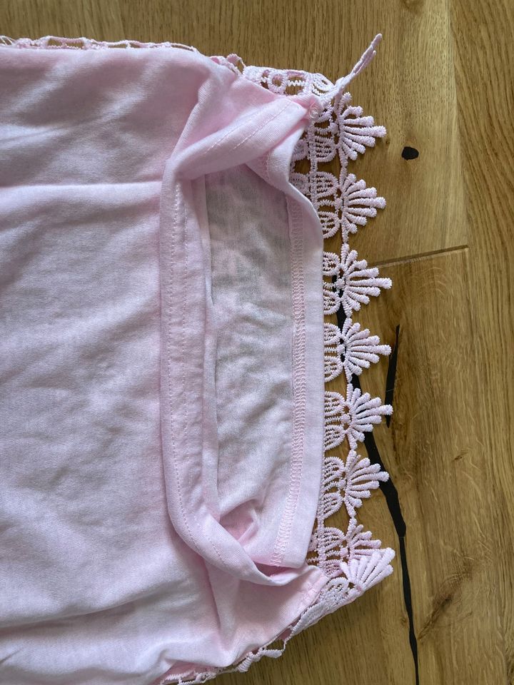 Süßes rosa Top Tshirt Strickapplikation Größe 122 in Mannheim