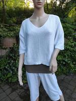 Sommerpullover Dreiviertelarm 34-40 dezenter silberner Glitzer Hessen - Edertal Vorschau