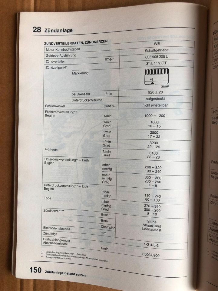 Reparaturleitfaden Passat B2/32b 1981-88 (WE+JS+++) 2,0+2,2ltr. E in Wallmerod