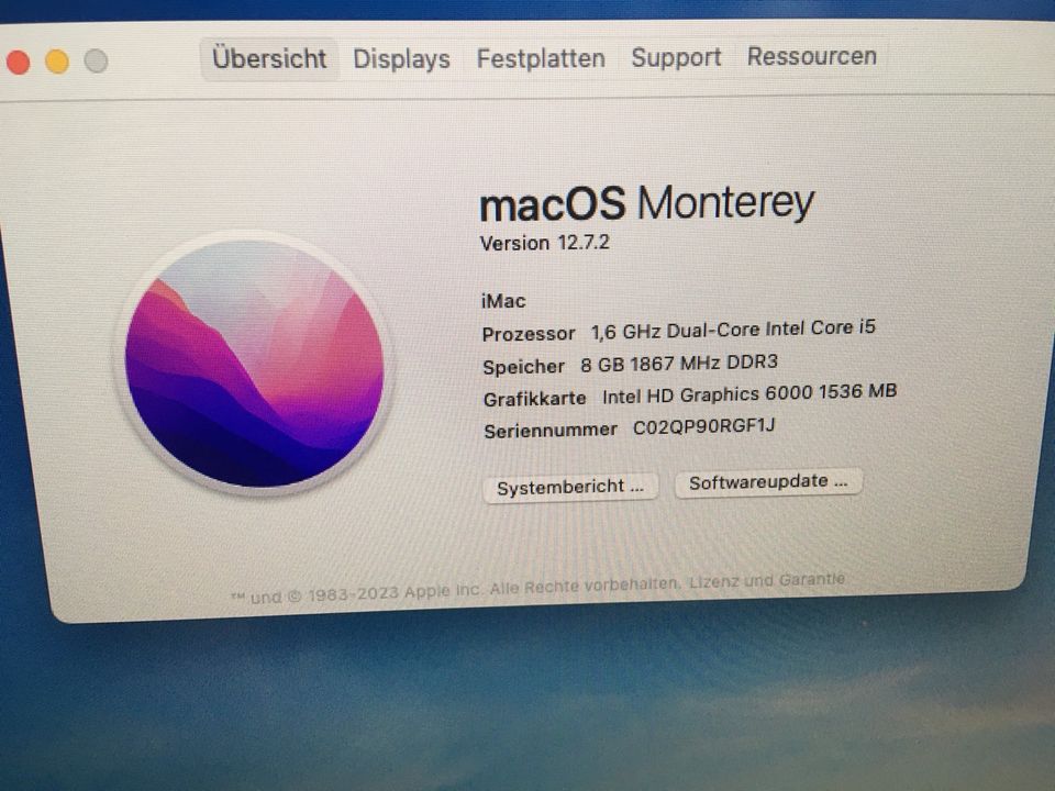 Apple Mac 21,5 Zoll in Schöffengrund