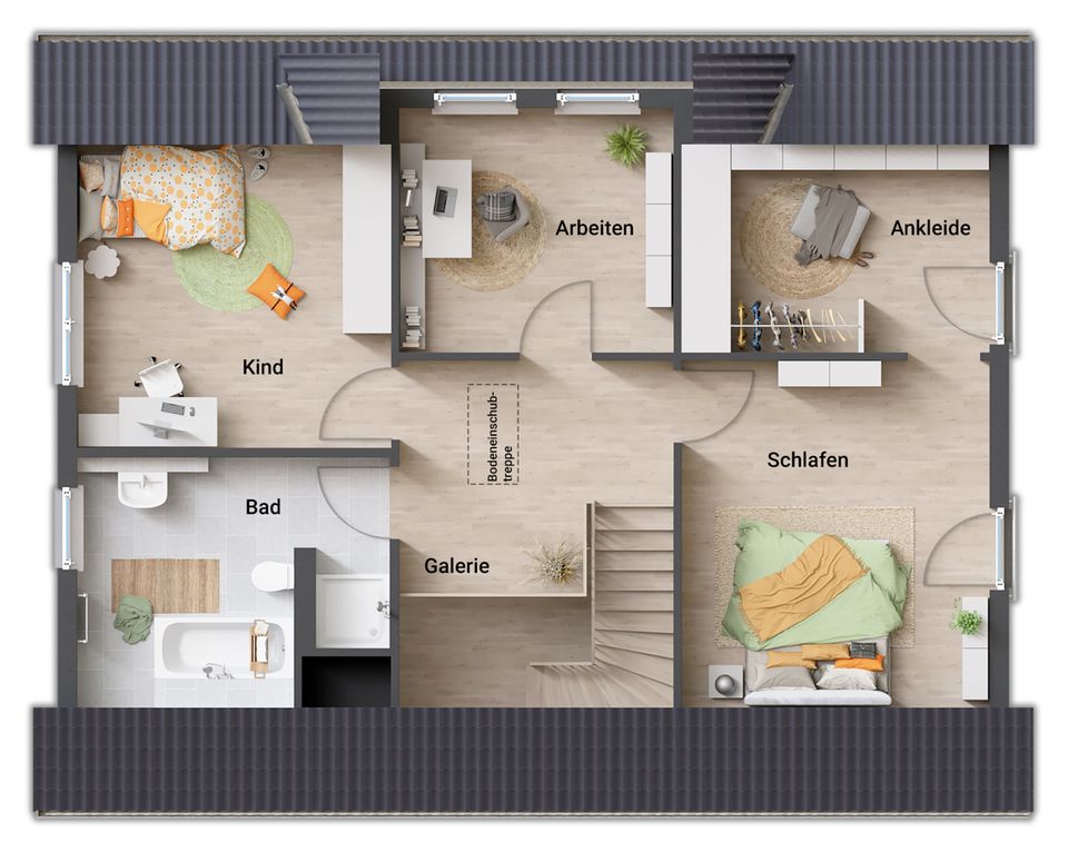 Familienhaus mit Freiraum - komfortabel und idyllisch im kommenden Baugebiet in Harsum OT Hönnersum! in Harsum