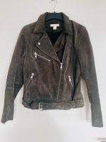 H&M Premium Lederjacke Wildleder Oliv grün M 38 40 Biker Jacke Pankow - Weissensee Vorschau