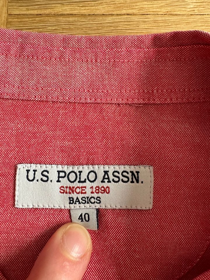 U.S. Polo Assn. Hemd Bluse Größe 40 rot Damen in Frankfurt am Main