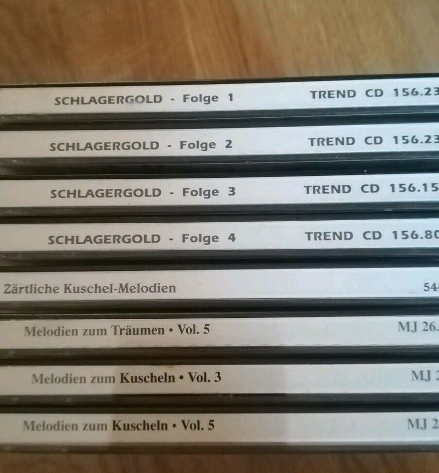 8 CD 's Schlagergold 1-4 und Melodien zum Kuscheln in Regensburg