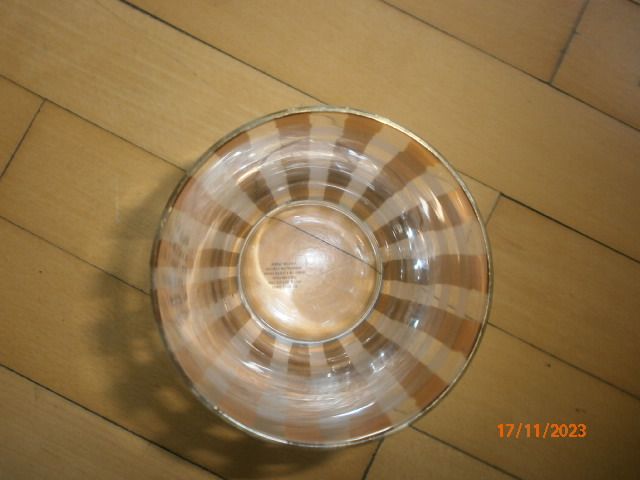 schöne italienische Designer Glas Vase handbemalt gold Höhe in Dortmund