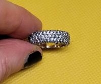 süßer Silberring 925 Sterling 18,5 mm Glitzer Zirkon #silber Mülheim - Köln Buchforst Vorschau