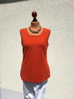 Bianca Shirt Träger Top 40 orange eckiger Karree-Ausschnitt Bayern - Forchheim Vorschau