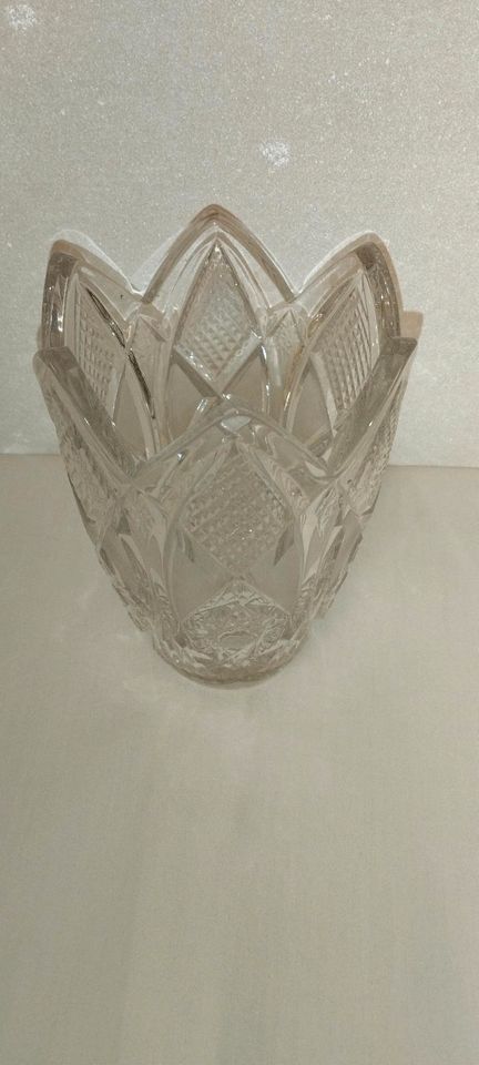 Retro Bleikristall - Glas - Vase in Tiefenbach Hunsrück