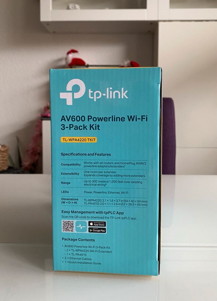 TP-Link WLAN Netzwerk Powerline Adapter AV600 TL-WPA4220T in Chemnitz