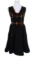 Lanvin Alber Elbaz ETE 2014 Cocktailkleid Kleid Fit Flare schwarz Kupfer Selten FR38 S D36 Bayern - Haag in Oberbayern Vorschau