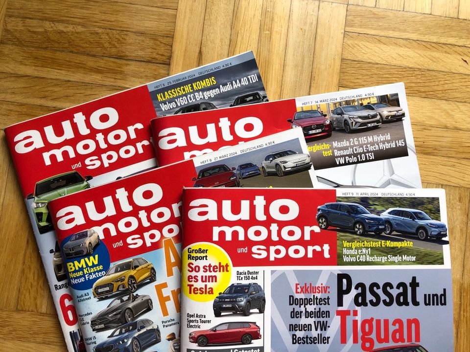 Sets Zeitschriften Auto Motor Sport 2023 2024 in Deuerling