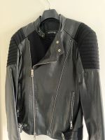 Lederjacke/Materialmix im Biker Stil Wuppertal - Ronsdorf Vorschau