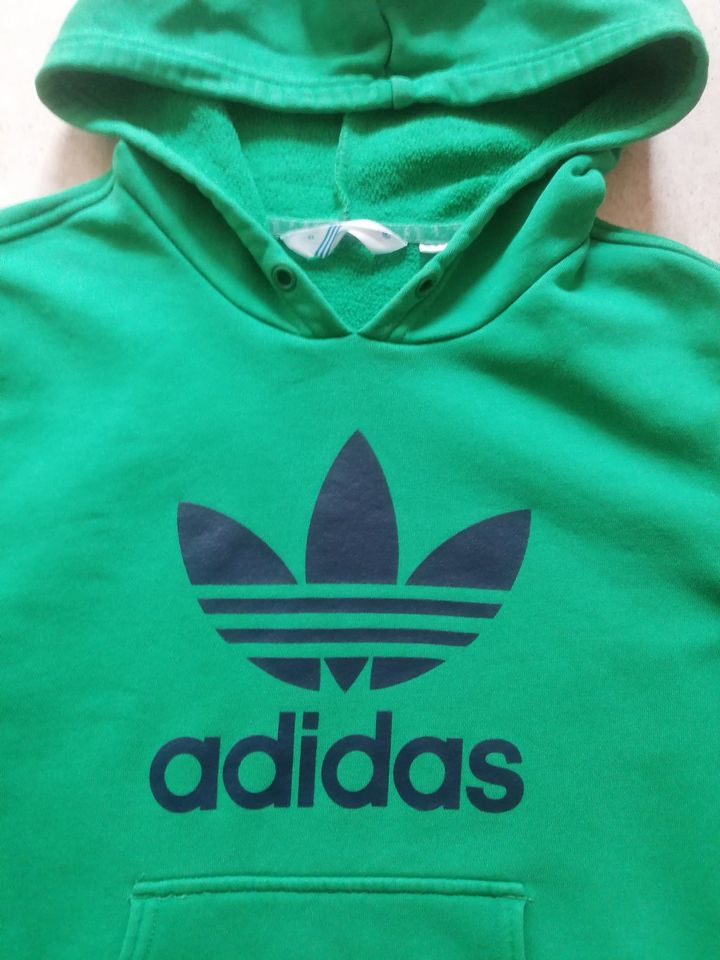 Adidas Damen Hoodie grün Größe 42 (40) Kapuzenpullover in Herrnburg