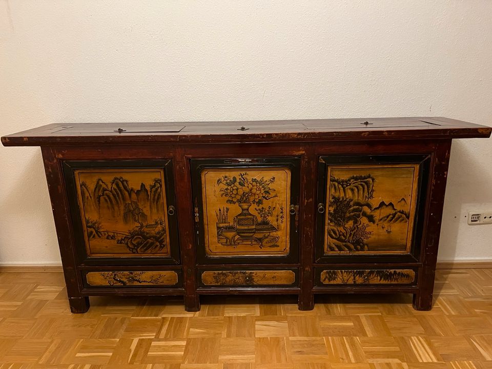 Vintage Sideboard Holz aus Asien Antik, Anrichte, Kommode, Schra in Hamburg