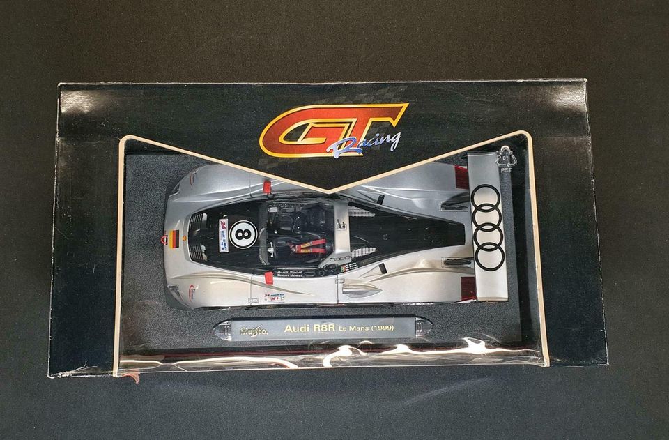 Maisto GT Racing Audi R8R Le Mans (1999) 1:18 in OVP in Spelle