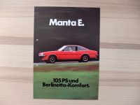 OPEL MANTA B E Prospekt von 1977 Bayern - Naila Vorschau