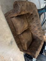 Chesterfield Sofa, 2er Couch, Sofa, braun, Wildleder Nordrhein-Westfalen - Arnsberg Vorschau