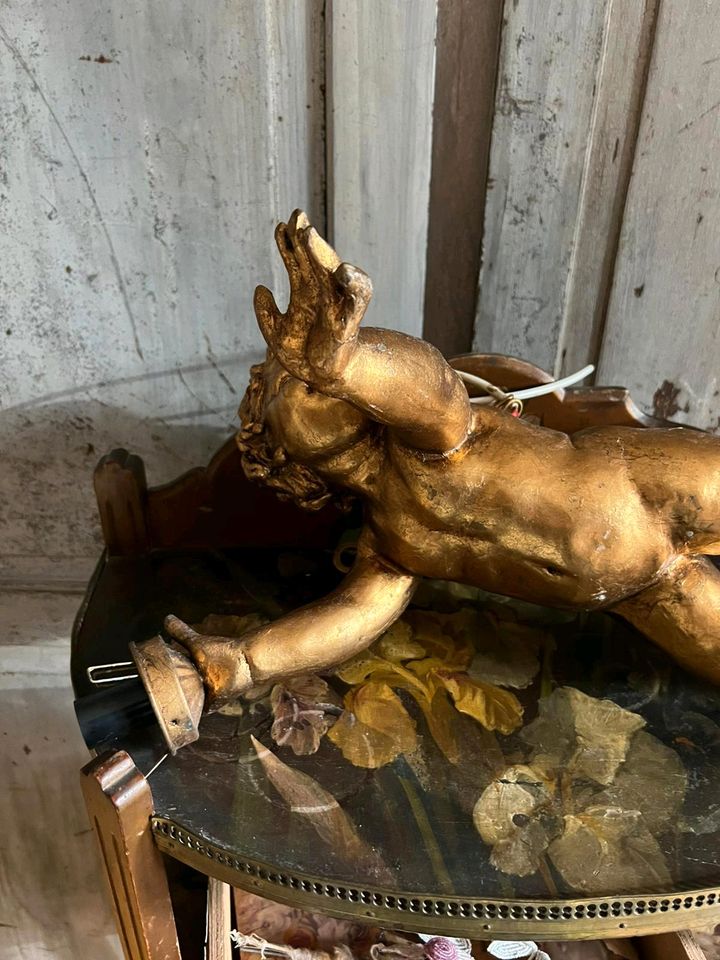 Lampe alt putto Gold wundervoll in Amberg