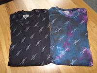 Set T-Shirt Hollister Schrift schwarz blau lila Batik Herren XXL Hessen - Florstadt Vorschau