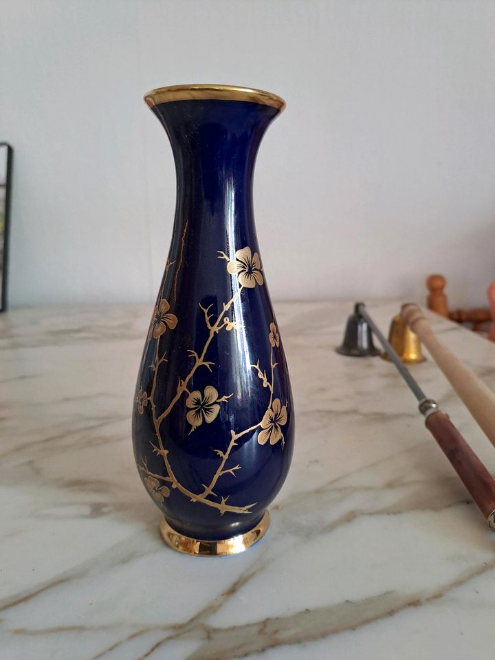 Royal  Kobalt blau KPM kleine Vase in Eitorf