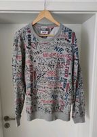 Tommy Hilfiger Pullover grau mit Print-Druck Gr. L Hessen - Gießen Vorschau