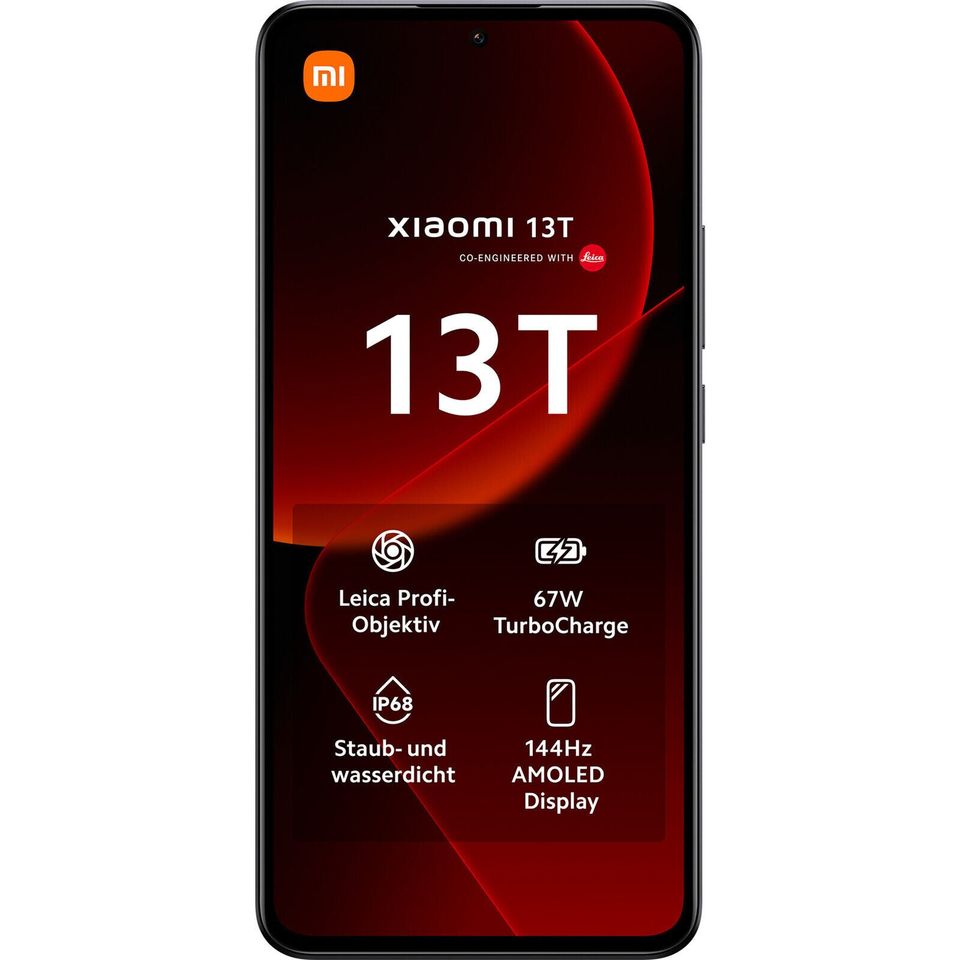 Xiaomi 13T 256GB NEU & OVP Smartphone Schwarz Rechnung & Garantie in Naunhof