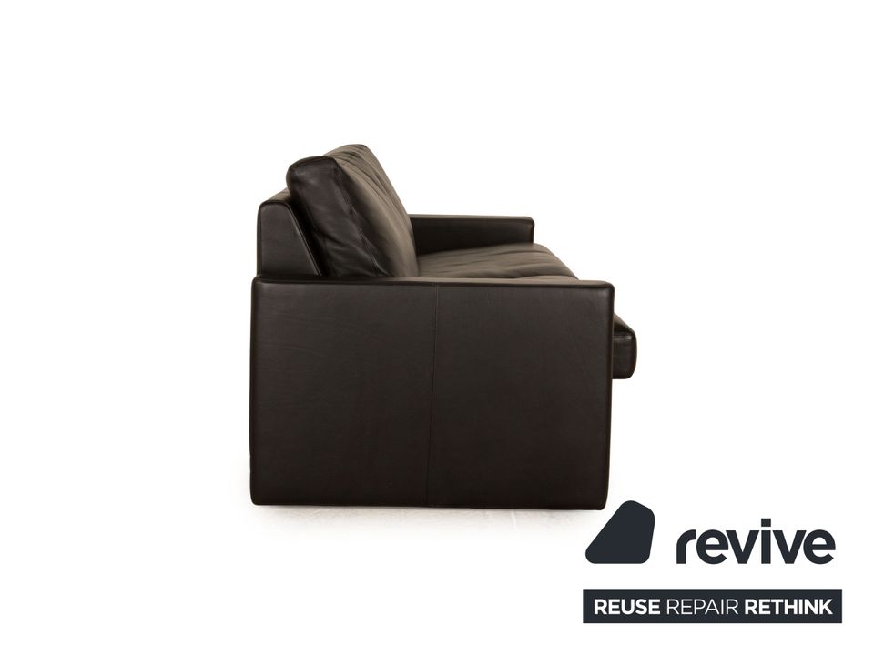 Erpo CL 100 Leder Dreisitzer Schwarz Sofa Couch in Köln