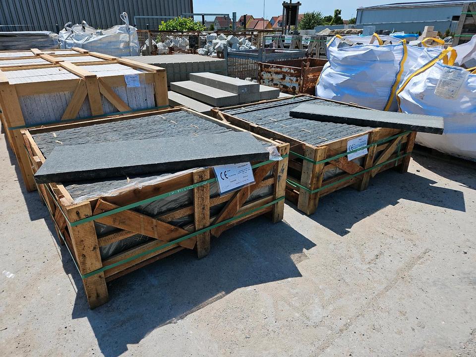 100cm x 35cm  Abdeckplatte Basalt Naturstein Premium inkl Mwst in Grettstadt