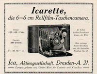 Ica "Icarette" Dresden - Werbung - Reklame - Vintage-Deko 1913 Baden-Württemberg - Steinen Vorschau