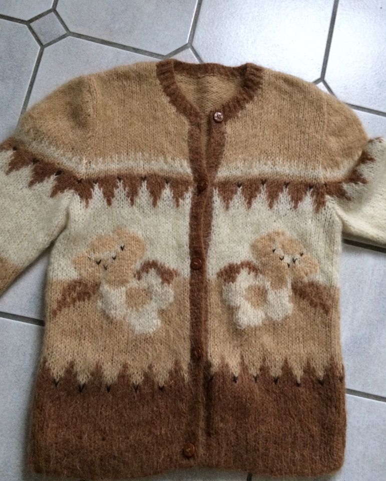 Handarbeit Strickjacke mit Mohair Gr. 40 42 NEUwertig in Herford