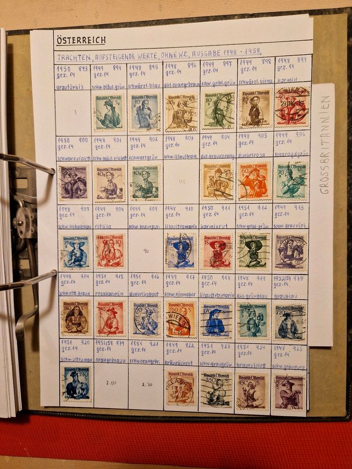 Briefmarken-Sammlung, Frankreich, Österreich in Herrenberg