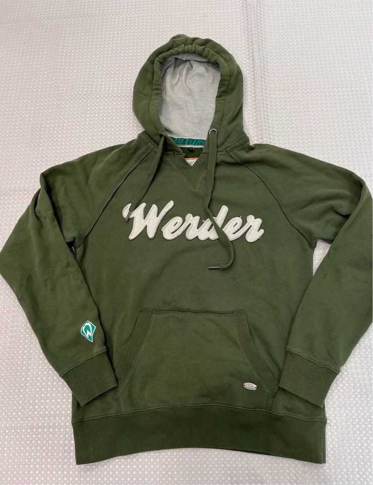 VINTAGE Werder Bremen Pulli Hoodie grün Gr. 38 S/M in Bremen