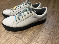 Tommy Hilfiger Weiße Sneaker mit Glitzernder Blauer Sohle Thüringen - Heilbad Heiligenstadt Vorschau