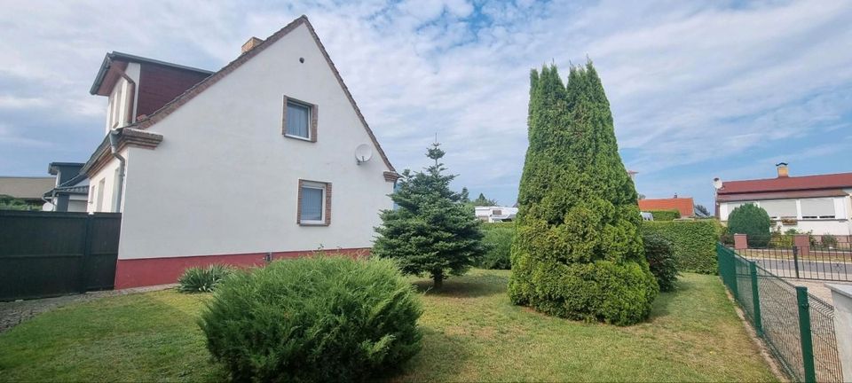 Preisreduziert !!  Einfamilienhaus mit schönem Garten und viel Nebengelass in Gartz (Oder)