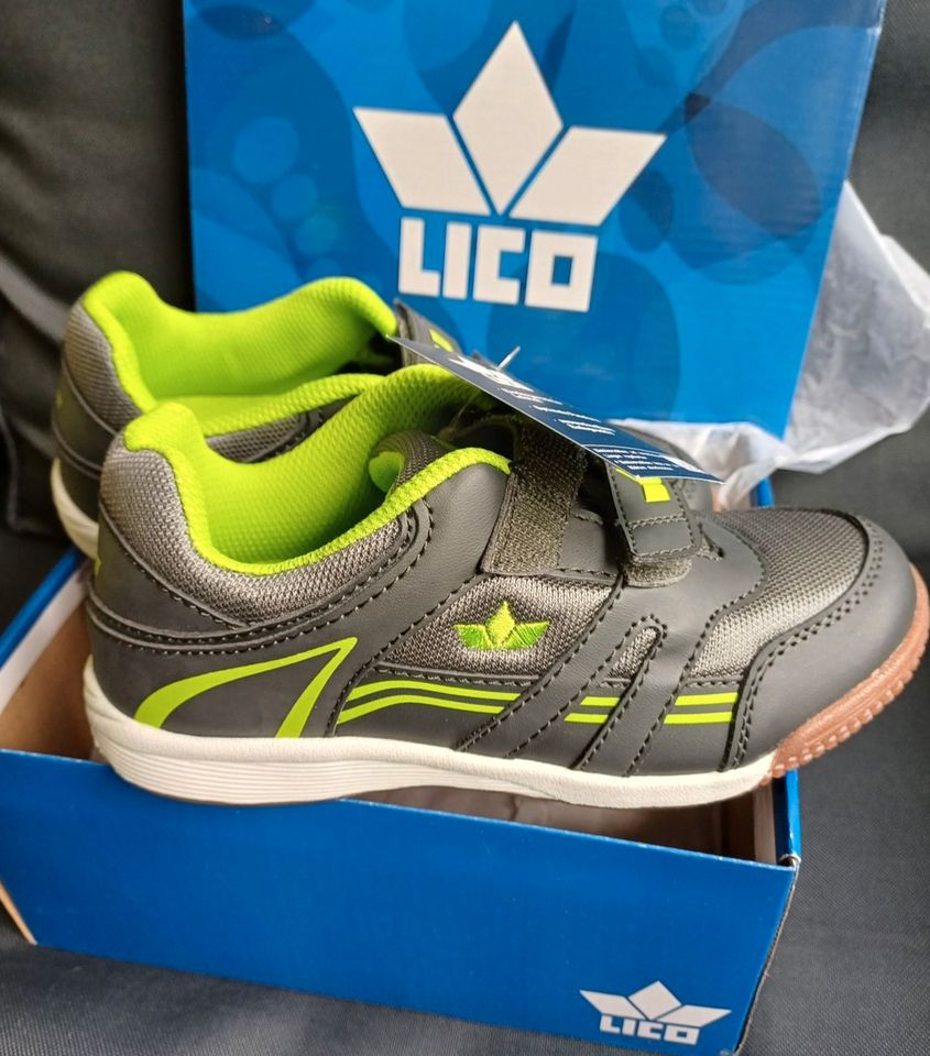 LICO 360740 Sport GRAU/LEMON - Active Indoor Boy V - Gr. 30 (OVP) in Arnsberg