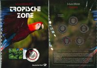 5 Euro Tropische Zone 2017 A-D-F-G-J Post Folder + Briefmarken Bayern - Freilassing Vorschau