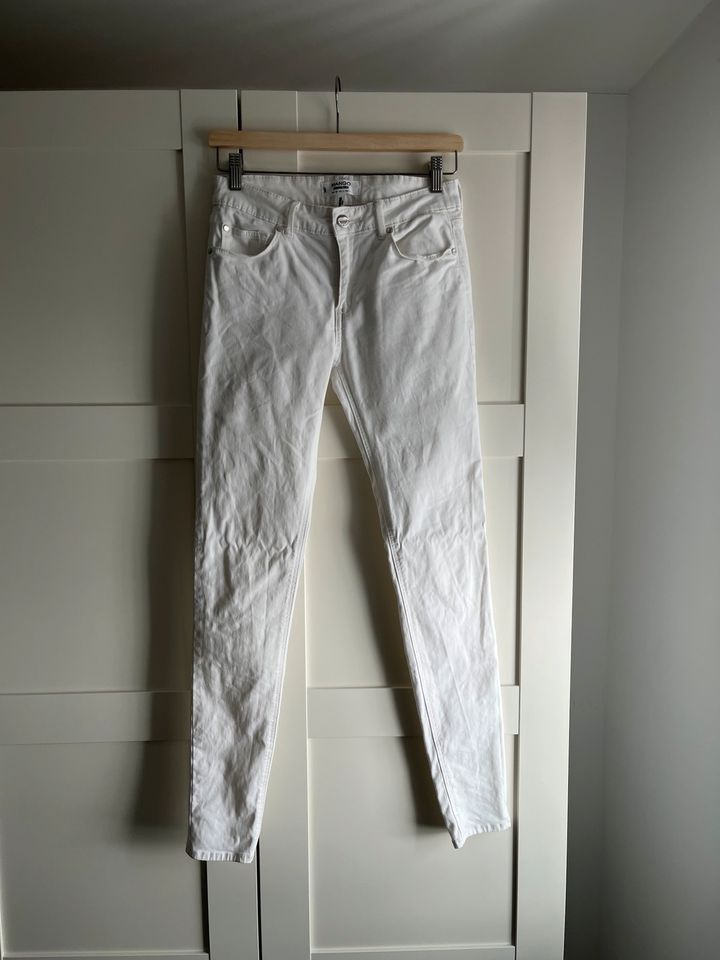 Jeans/ Hose, Mango, weiß, M/38 in Worbis