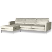 Ecksofa Portobello in Creme, aus edlem Samt, Sofa, Couch, Neu Niedersachsen - Wolfsburg Vorschau