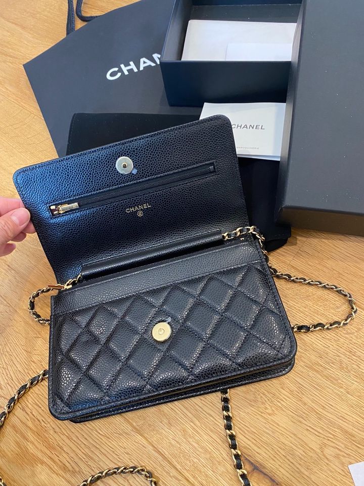 Original CHANEl WOC Wallet On Chain schwarz Gold mit OVP in Bayern -  Memmingen | eBay Kleinanzeigen ist jetzt Kleinanzeigen