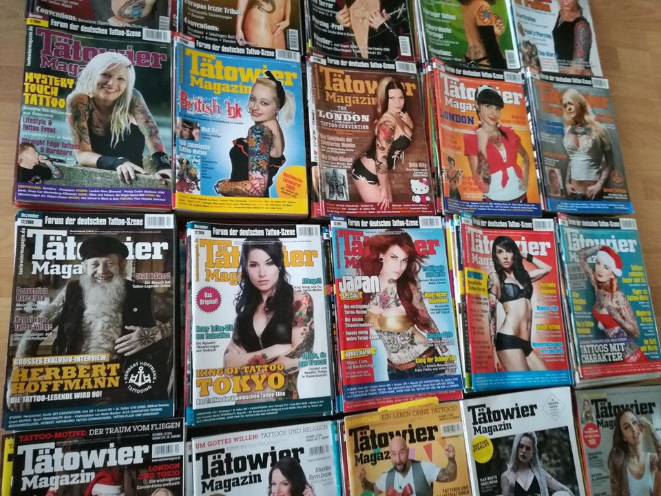 Tätowier Magazin Sammlung 1999-2019 21 Jahre 252 x Hefte Tattoo in Illertissen