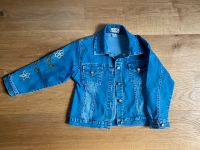 1+7 Jeansjacke Gr. 128 blau mit Stickerei Hessen - Weinbach Vorschau