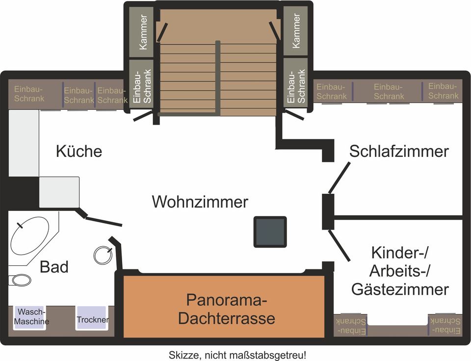 Traumhafte 3 Raum Dachterrassen-Wohnung mit Blick! in Leipzig