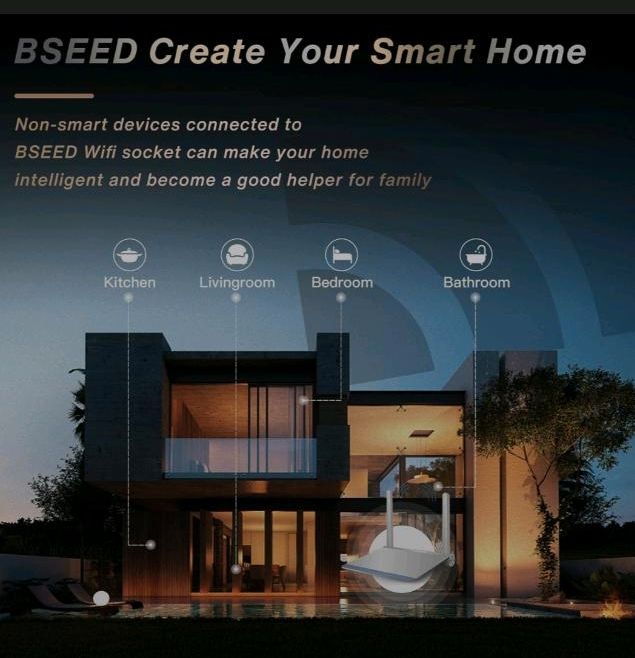 Smarthome BSEED Wifi Smart Steckdose,arbeitet mit Amazon Alexa,Go in Limeshain