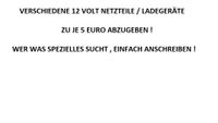 VERSCHIEDENE 12 VOLT NETZTEILE / LADEGERÄTE VOLL FUNKTIONSFÄHIG ! Rheinland-Pfalz - Altenkirchen Vorschau